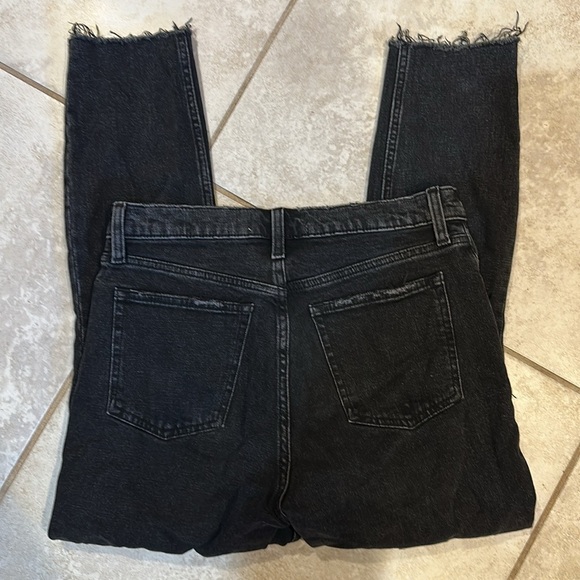 Abercrombie and Fitch Skinny High Rise Black Destroy Jeans 4S distressed crop - Picture 7 of 7